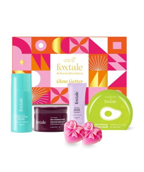 Foxtale: Glow Getter Skincare Gift Set, Hydrating & Brightening Skincare Kit   