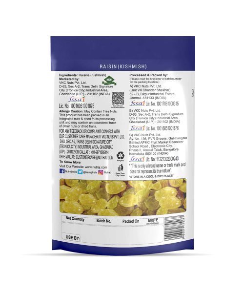Nutraj: Raisin (Kishmish) 750g (250g x 3)
