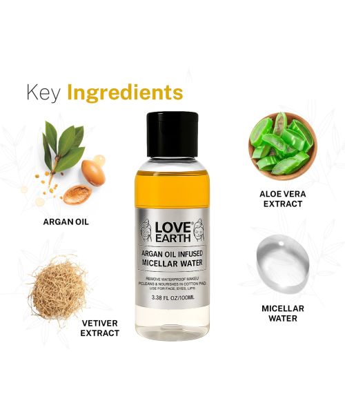 Love Earth: Argan Oil-Infused Micellar Water - 100ml