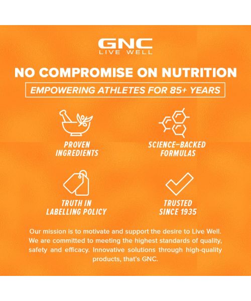 GNC: AMP Gold Series BCAA Advanced | Fastest Muscle Recovery | Tangy Orange | 400gm
