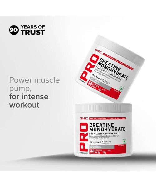 GNC: Pro Performance Creatine Monohydrate | Boosts Athletic Performance|  100gm