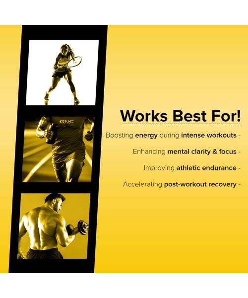 GNC: Pro Performance Pre-Workout | Boosts Energy & Endurance |   1.5gm L-Arginine | 3.5gm Beta-Alanine | 0.2gm Caffeine |Lemon | 360gm