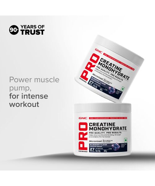 GNC: Pro Performance Creatine Monohydrate | 100gm |  Blueberry