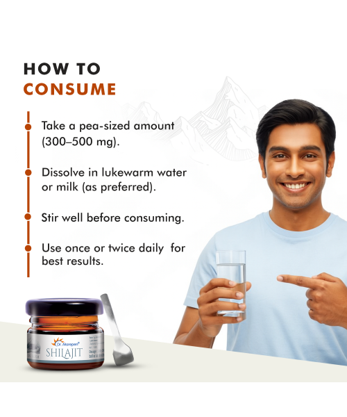 Dr. Morepen: Natural & Pure Shilajit Resin, Ayurvedic Energy Booster & Stamina Enhancer - 15gm Pack of 2