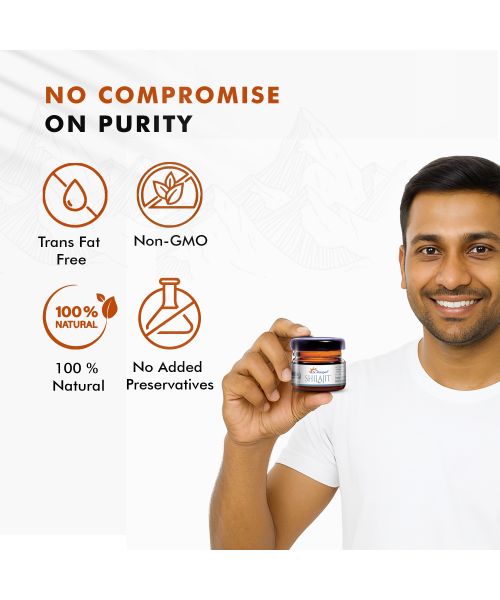 Dr. Morepen: Natural & Pure Shilajit Resin, Ayurvedic Energy Booster & Stamina Enhancer - 15gm Pack of 2