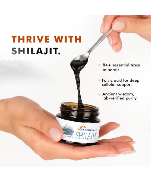 Dr. Morepen: Natural & Pure Himalayan Shilajit Resin - 126 gm