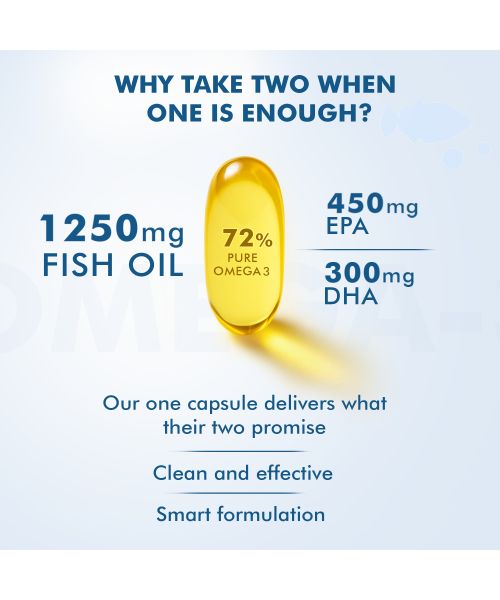 Dr. Morepen: Omega 3 Deep Sea Fish Oil Triple Strength - 60 Softgels