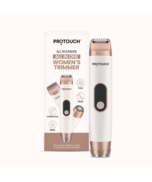 Protouch: PROTOUCH All-in-1 All Rounder Womens Trimmer & Epilator | Face, Body, Bikini & Underarms | Rechargeable & Painless Hair Removal