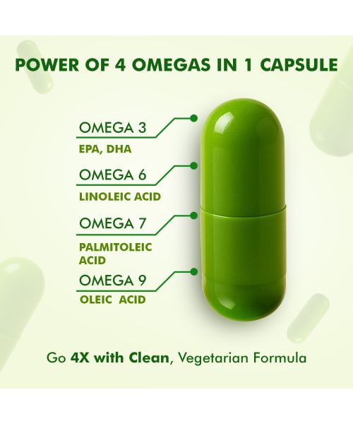 Dr. Morepen: Omega 3 6 7 9 Vegetarian Capsules 500mg - 60 Tablets