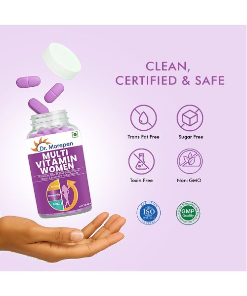Dr. Morepen: Multivitamins For Women - Energy & Immunity Booster - 60 Tablets