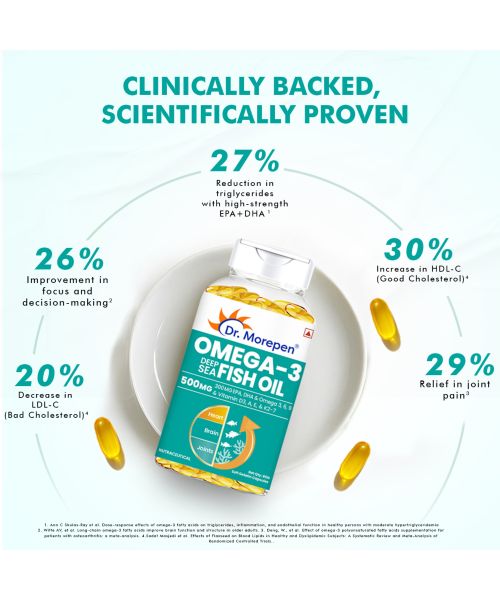 Dr. Morepen: Omega 3 Deep Sea Fish Oil - 60 Softgels