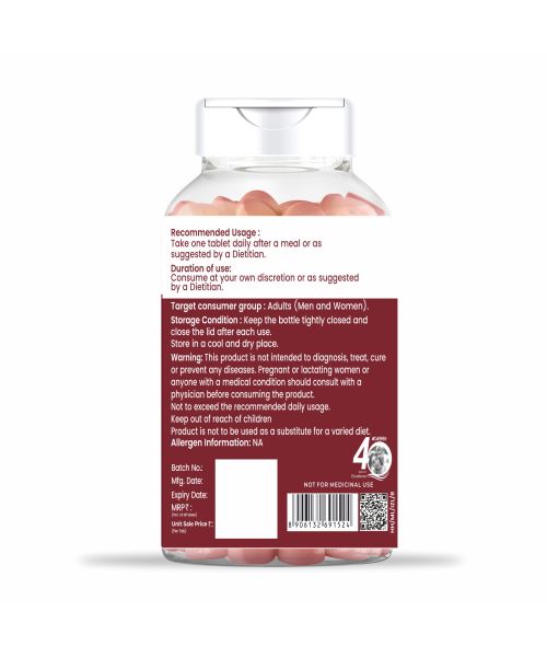 Dr. Morepen: Iron & Zinc Tablets - Immunity & Hemoglobin Booster - 60 Tablets