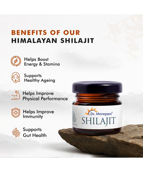 Dr. Morepen: Natural & Pure Himalayan Shilajit Resin - 126 gm