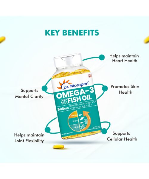 Dr. Morepen: Omega 3 Deep Sea Fish Oil - 60 Softgels
