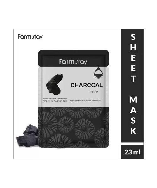 Farmstay: Visible Difference Sheet Mask Charcoal - 23ml