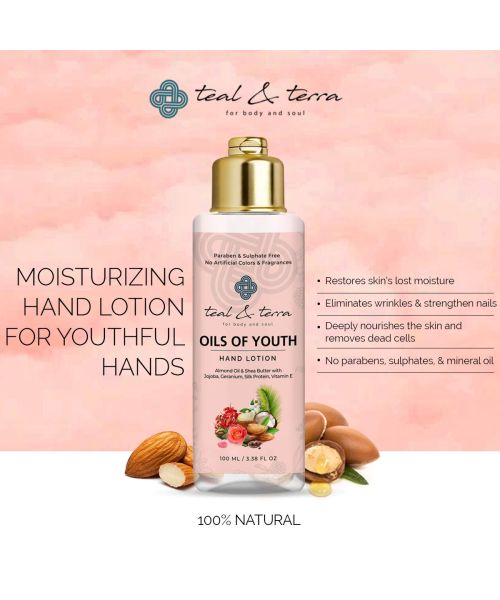 Teal and Terra: Hand Lotion With Almond Oil & Shea Butter - 100ml