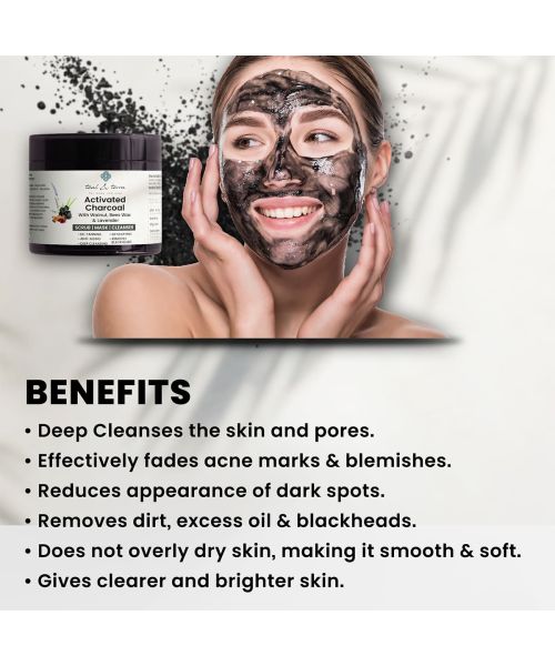 Teal and Terra: Activated Charcoal 3 In 1 Face Mask - 100gm