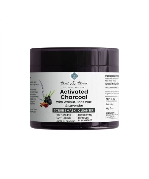 Teal and Terra: Activated Charcoal 3 In 1 Face Mask - 100gm