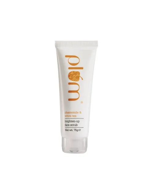 Plum: Chamomile & White Tea Brighten-Up Face Scrub - 75gm