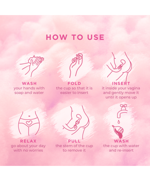 Pee Safe: Reusable Menstrual Cup with Medical Grade Silcone for Women - Extra Small