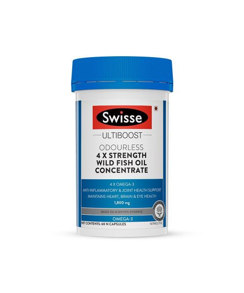 Swisse: Special Offer -4X STRENGTH WILD FISH OIL - 60 CAPSULES