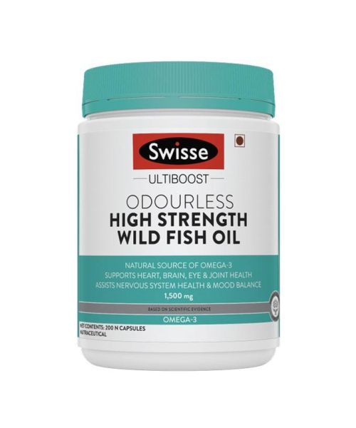 Swisse: SWISSE HIGH STRENGTH WILD FISH OIL (1500MG) - 200 CAPSULES