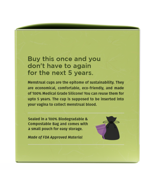 Pee Safe: Reusable Menstrual Cup with Medical Grade Silcone for Women - Extra Small