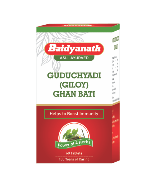 Baidyanath: Guduchyadi Ghan Bati- Natural Immunity Booster, 60 Tablets Each