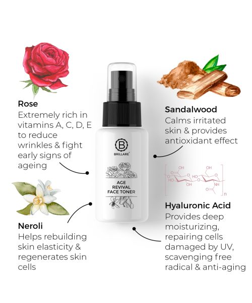 Brillare: Age Revival Face Toner For Ageing Skin - 50ml