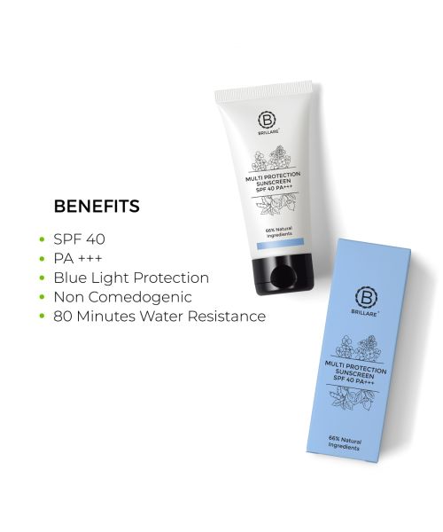 Brillare: Multi-Protection Sunscreen SPF 40 - 50gm