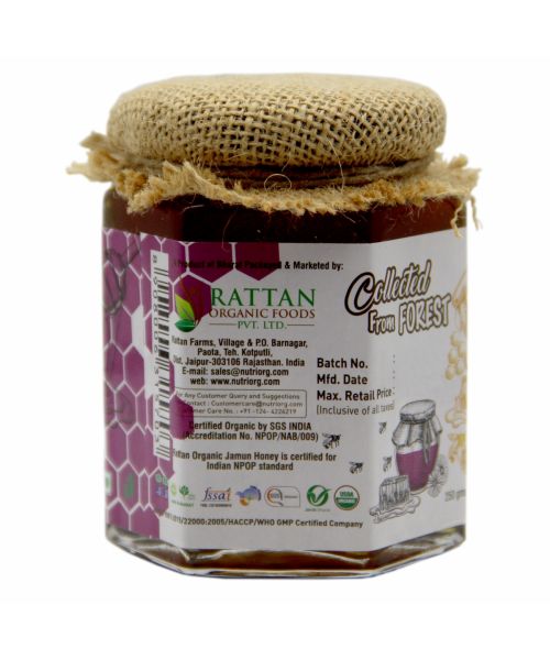 Nutriorg: Certified Organic Honey with Jamun Flavor - 250 gm