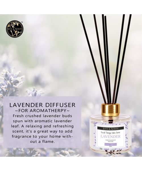 Soul & Scents: Lavender Reed Diffuser 120ml