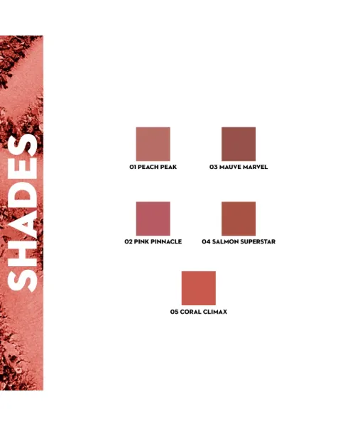 Sugar Cosmetics : Contour De Force - Mini Blush - 05 Coral Climax (Bright Coral Blush) - 12gm