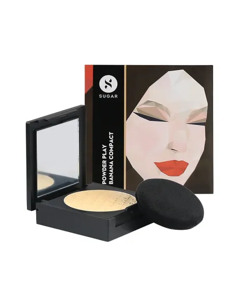 Sugar Cosmetics : Powder Play - Banana Compact - 6gm