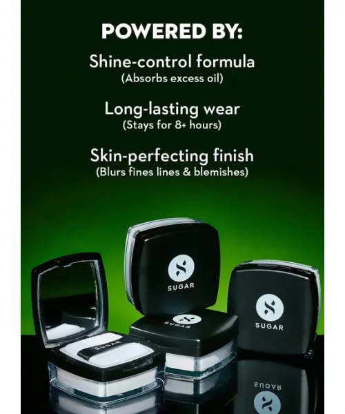 Sugar Cosmetics : All Set To Go - Translucent Powder - 7gm