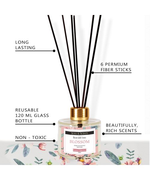 Soul & Scents: Blossom Reed Diffuser 120ml