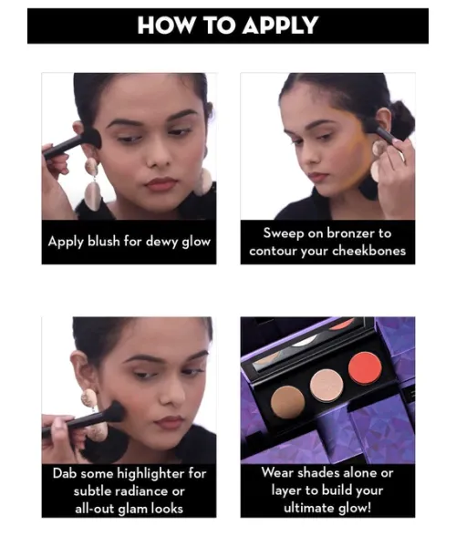 Sugar Cosmetics : Contour De Force - Face Palette with Lightweight Blush, Highlighter And Bronzer - 01 Subtle Summit -12gm