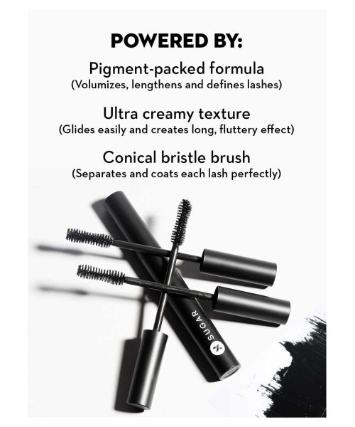 Sugar Cosmetics : Lash Of The Titans - Volumizing Mascara - 01 Black With A Bang (Black Mascara) - 5ml