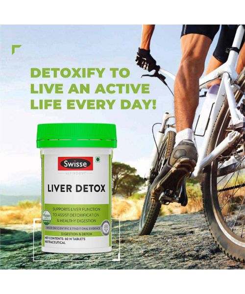 Swisse: Ultiboost Liver Detox Supplement for Complete Liver Support, Cleansing and Detox - 30 Tablets