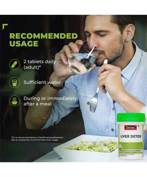 Swisse: Ultiboost Liver Detox Supplement for Complete Liver Support, Cleansing and Detox - 30 Tablets