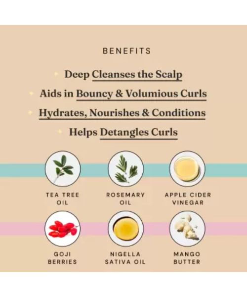 Fix My Curls : Cleansing Shampoo with Hydrating Deep Conditioner for Curly and Wavy Hair - 50 ml Each