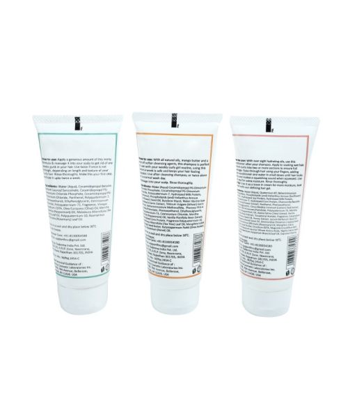 Fix My Curls : Everyday Moisturizing Shampoo And Cleansing Shampoo With Hydrating Deep Conditioner Wash Day Pack - 50ml Each