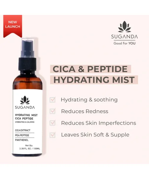 Suganda: Hydrating Face Mist Cica & Peptide - 100ml