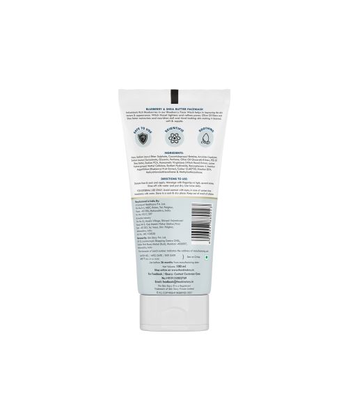 The Skin Story: Shea Butter & Blueberry Facewash - Revitaliser - 100 ml