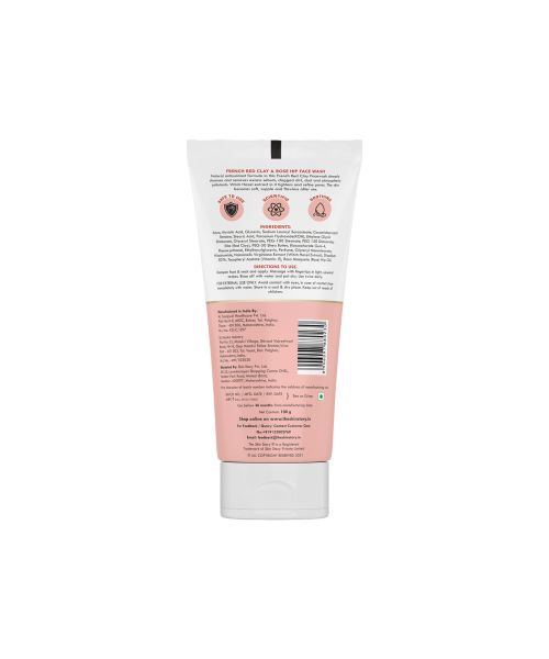 The Skin Story: French Red Clay & Rose Hip Facewash (Oil & Pollution Control) - 100 gm