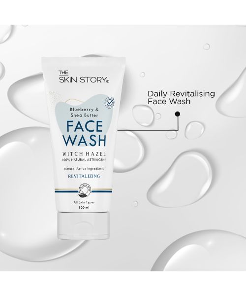 The Skin Story: Shea Butter & Blueberry Facewash - Revitaliser - 100 ml