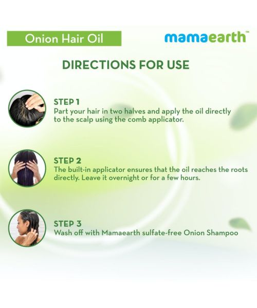 Mamaearth: Onion Hair Oil for hair growth with Onion & Redensyl for Hair Fall Control - 250ml