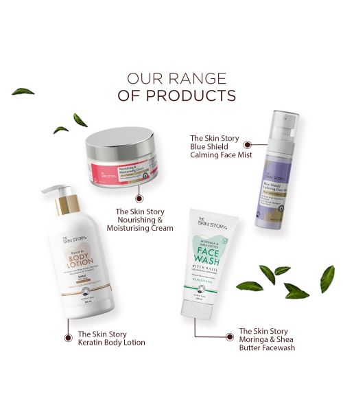 The Skin Story: Moringa Sunscreen - UVA & UVB Broad Spectrum Protection - Non Sticky - SPF 50+ - 100 gm