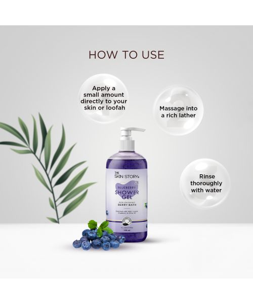 The Skin Story: Blueberry Shower Gel -190ml