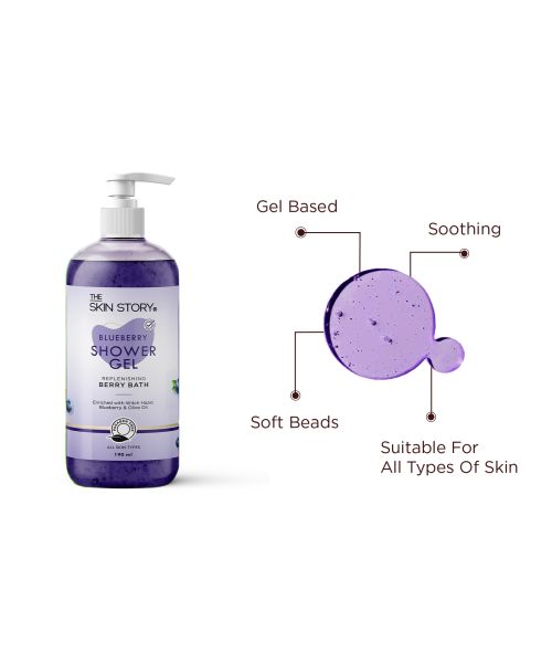 The Skin Story: Blueberry Shower Gel -190ml